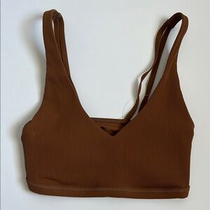 Offline by Aerie Brown Ribbed Bralette Size Small NWOT